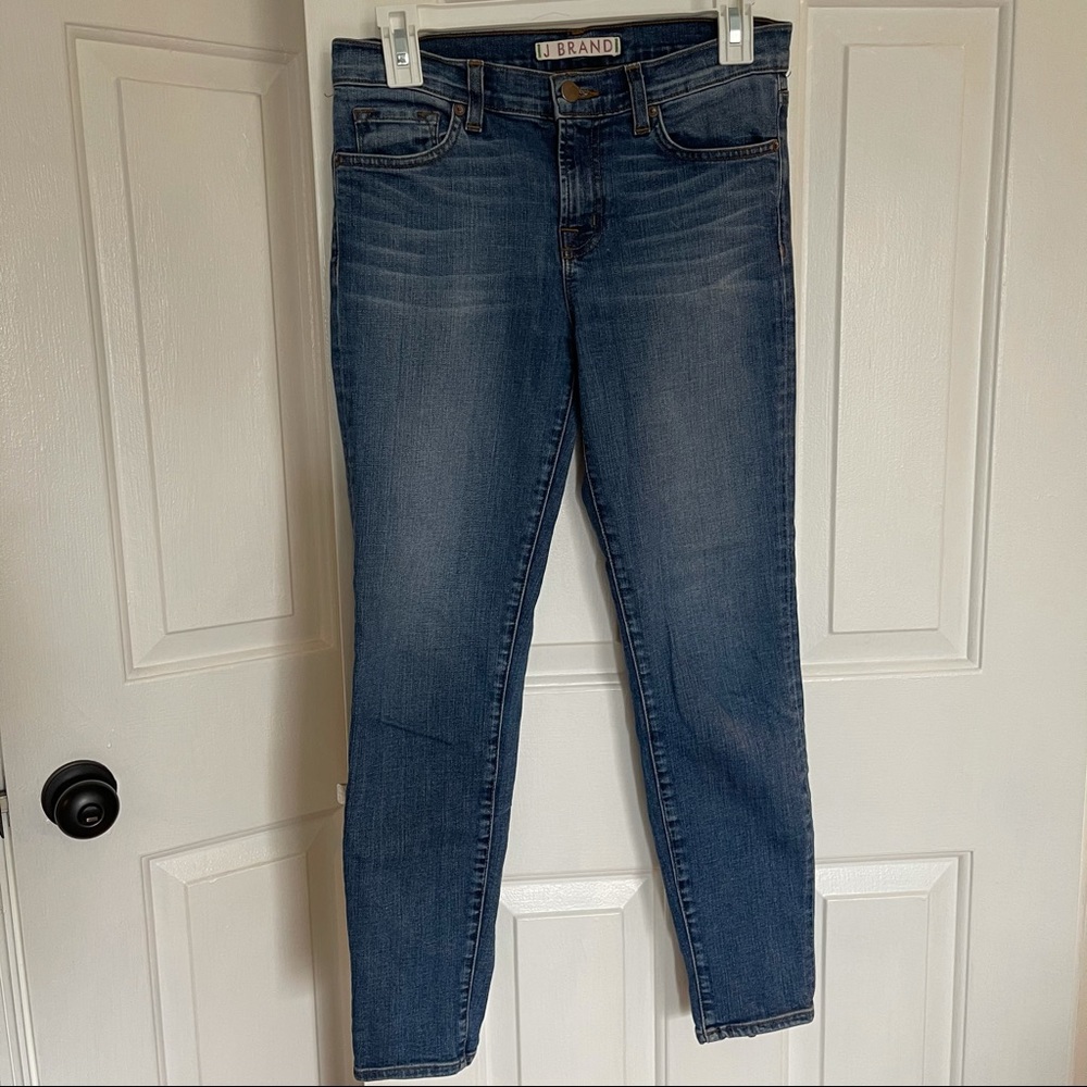 J BRAND JEANS CASS ANTIGUA ZIP ANKLE JEAN SIZE 28